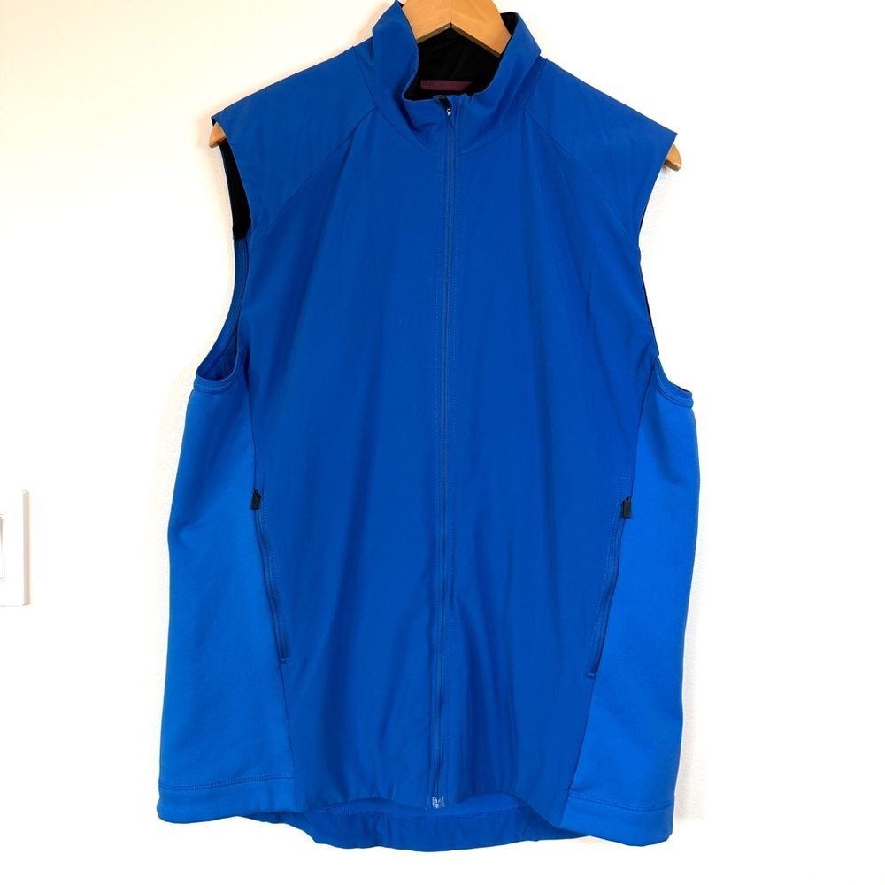 MEC Men's Vibrant Blue zip up Active wear Vest size Large - Picture 4 of 9